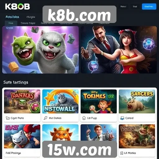 Análise dos jogos disponíveis em k8b.com